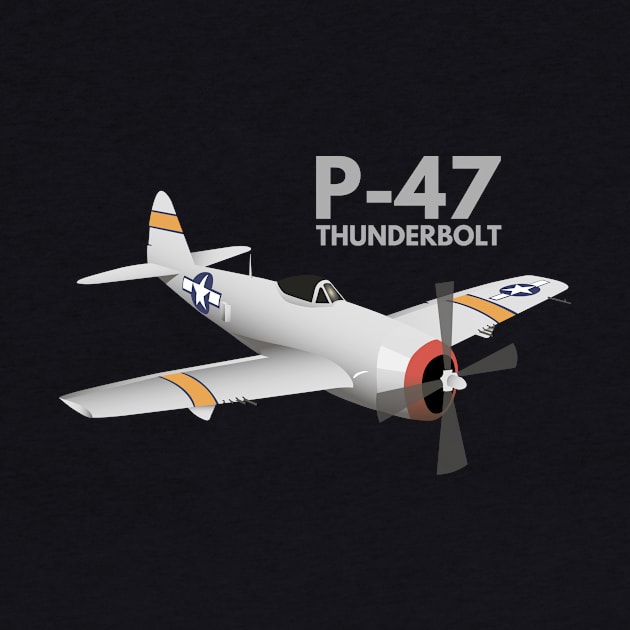 WW2 P-47 Thunderbolt Airplane by NorseTech